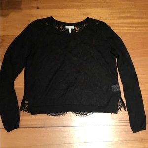 Joie long sleeve lace top - XS